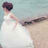一树海棠压梨花